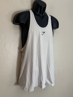 Gymshark Stringer Tank Top Small Gently worn 95% cotton/5% elastane 18" armpits